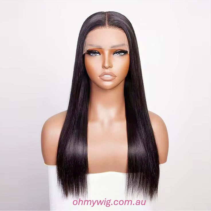 22-Inch 13x4 Straight Lace Front Wig – 100% Human Hair