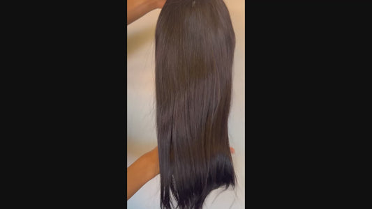 22-Inch 13x4 Straight Lace Front Wig – 100% Human Hair